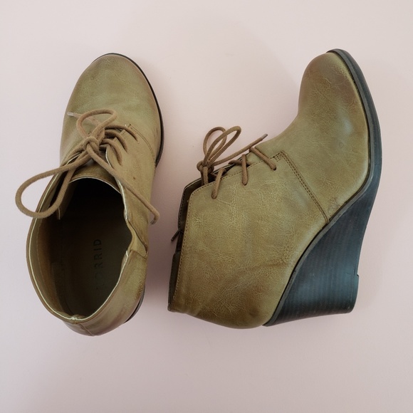 torrid Shoes - TORRID Wedge Lace Up Bootie